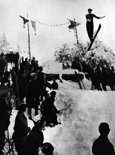 Skispringen / Foto um 1920 - Ski Jumping / Photo c.1920 -