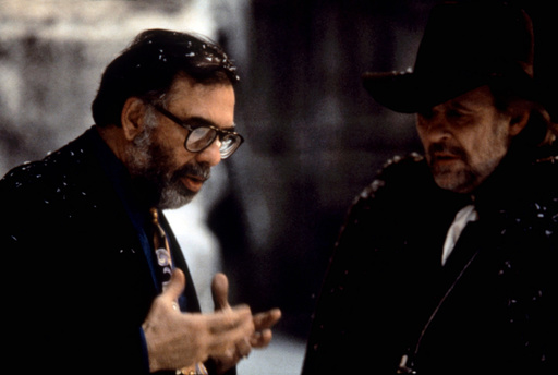 BRAM STOKER'S DRACULA, Director Francis Ford Coppola, Anthony Hopkins, on set, 1992. ©Columbia Pictu