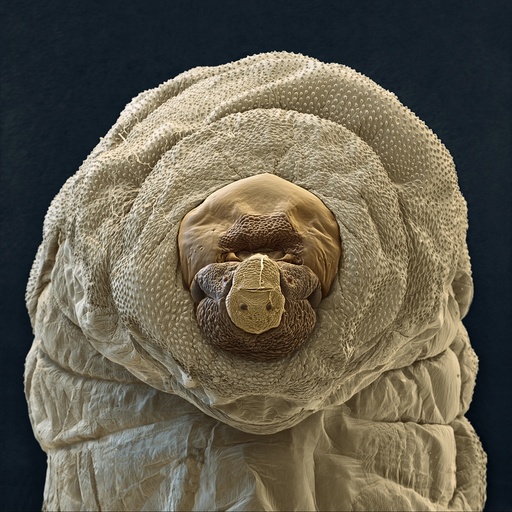 Aphidius colemani wasp larva, SEM
