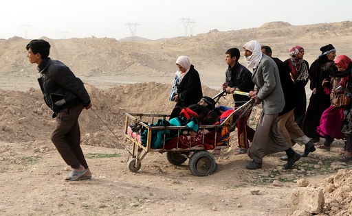 Displaced Iraqi families