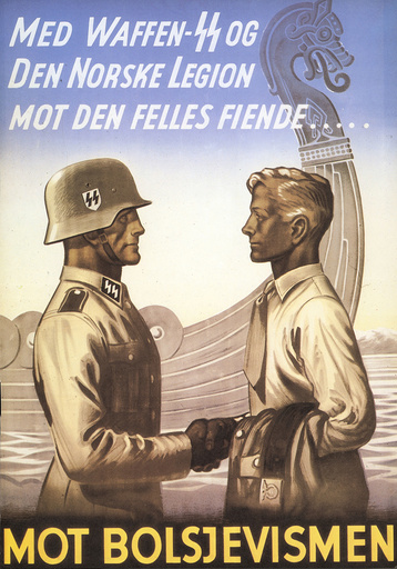 'Mot Bolsjevismen'/Plakat - German Troups in Denmark and Norway. -