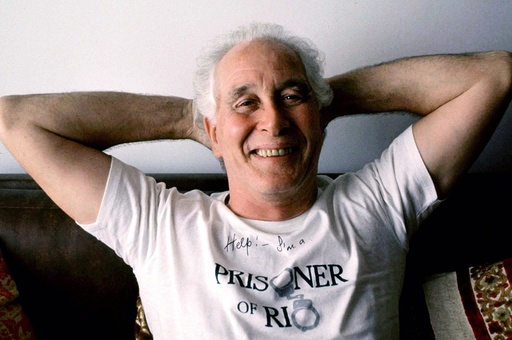 File photograph shows Great Train Robber Ronnie Biggs posing for a photograph in Brazil