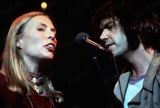 LAST WALTZ, THE (1978), directed by MARTIN SCORSESE. NEIL YOUNG; JONI MITCHELL.