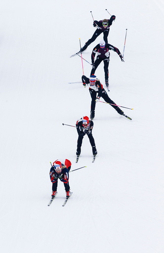 Skilandslaget gjør forberedelser på Sjusjøen foran VM på ski.