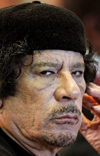 File photo of Libya's leader Gaddafi attending FAO food security summit in Rome