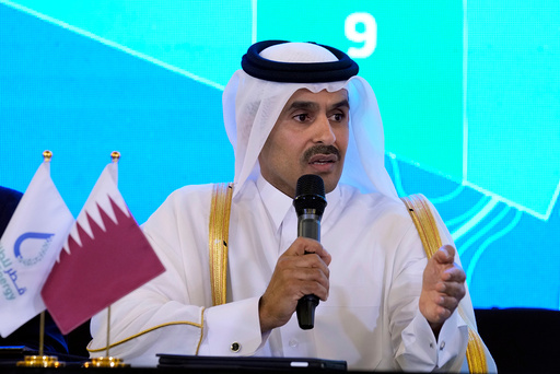 Qatars energiminister Saad al-Kaabi, som også er konsernsjef for QatarEnergy, avbildet i Beirut i Libanon i 2023.