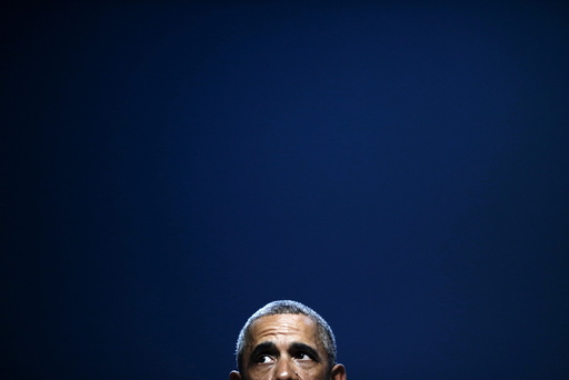 U.S. President Barack Obama pauses as he addresses the National Clean Energy Summit at the Mandalay Bay Resort Convention Center in Las Vegas