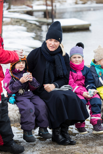 Kronprinsesse Mette-Marit besøker Isegran i Fredrikstad