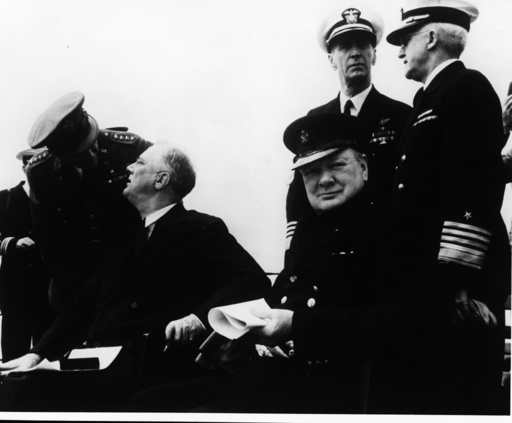 Atlantik-Charta, Roosevelt Churchill u.a - Atlantic charter, Roosevelt/Chruchill - Charte de l'Atl., Roosevelt et Churchill