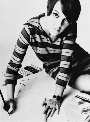 Mary Quant, British mod fashion designer. Her youthful clothing featured mini-skirts, tights, and br