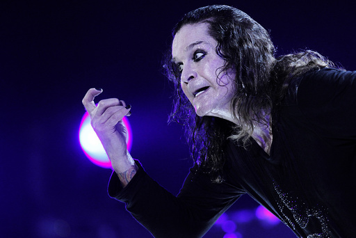 Rock musician Ozzy Osbourne performs during a concert in Brasilia